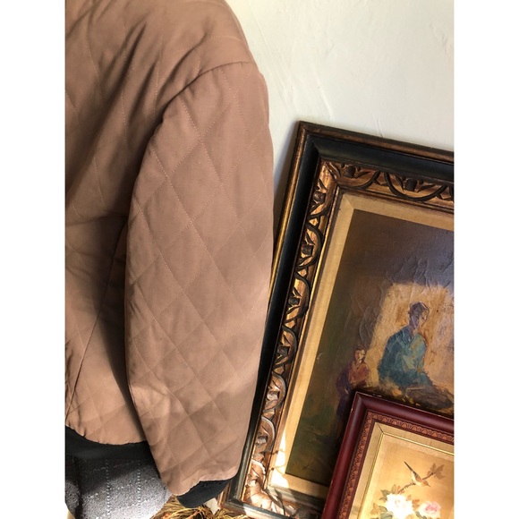 Vintage quilted boxy brown bomber jacket - Picture 15 of 16